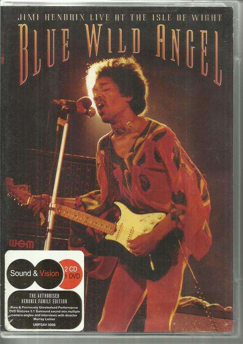 Jimi Hendrix Live at the Isle of Wight-Blue Wild Angel  (CD and DVD Set)