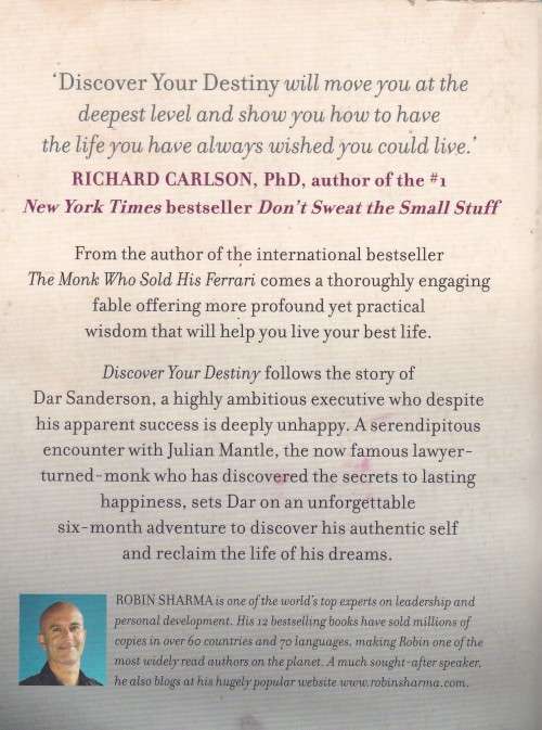 Robin S.Sharma Discover your destiney (Med soft cover)