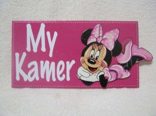 Minnie mouse door name plate