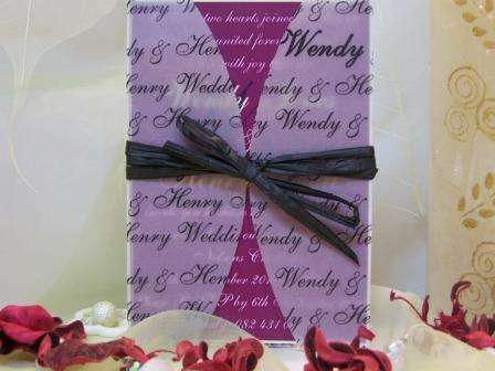 Unique Invites | Wedding Invitations | Transparent Fold Over Invite