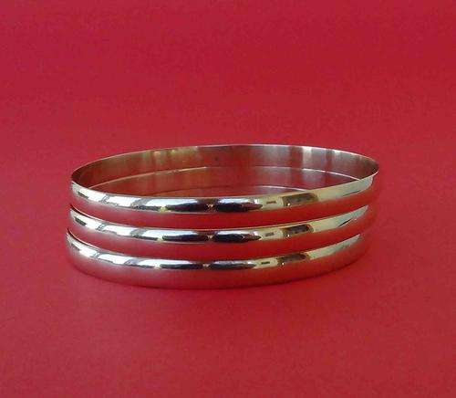 Three Hallmarked 9ct Solid Gold 65mm diameter Bangles - Have a L@@K !