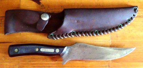 For Serious Knife Collectors- 1960's SCHRADE-WALDEN "Old Timer" Deerslayer Hunting Knife