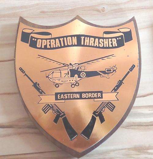 Rhodesia- Operation Thrasher plaque