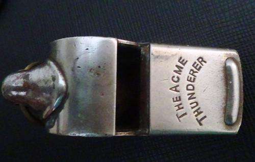 WW2 - South African Infantry - Acme Thunderer whistle dated  1940 - South African Military Marking
