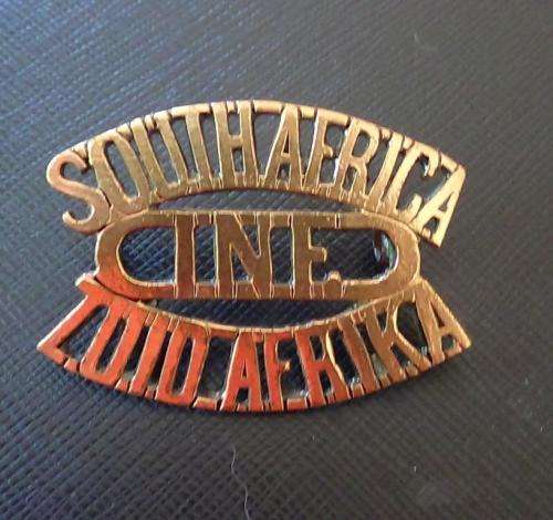 1st World War -South African Infantry - Brass Shoulder Title(polished)