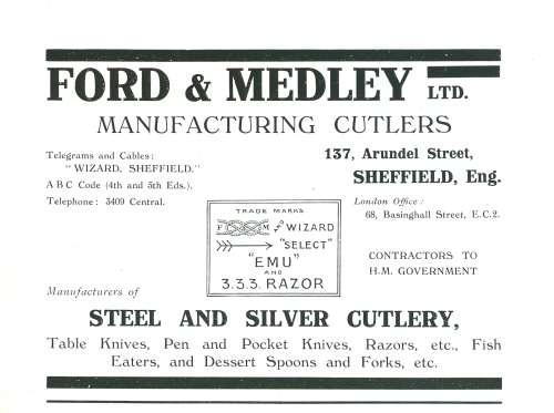 Ford and Medley Rare Riggers Knife. A collectors dream