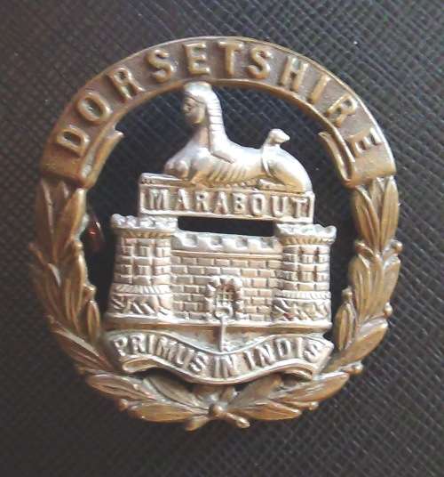 Dorsetshire Regiment Victorian Cap Badge. 1 lug -Scarce