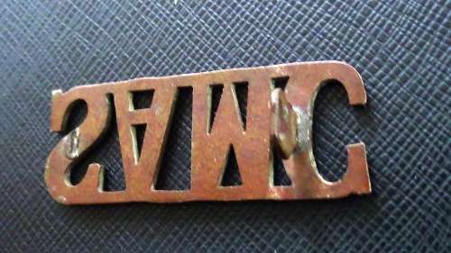 South African Medical Corps Scarce Large Shoulder WW1 Title. 1 lug