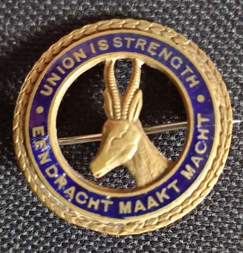 1st World war General service badge Eendracht maakt Macht Enamel
