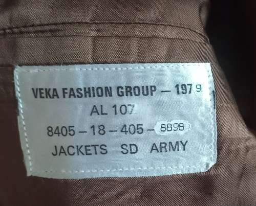 SADF Lt Admin Corps Step out jacket. Jacket ,badges, buttons & Flashes mint condition. Bush war era