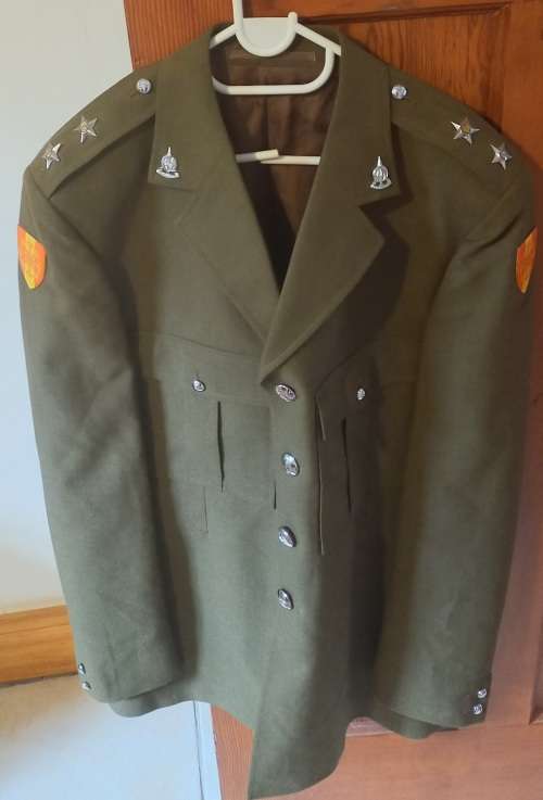 SADF Lt Admin Corps Step out jacket. Jacket ,badges, buttons & Flashes mint condition. Bush war era