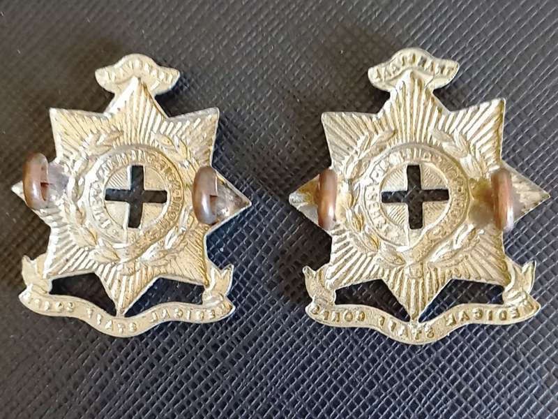 Transvaal Medical staff Corps white Metal Collars. 1903 -1913