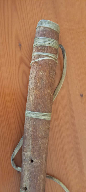 Vintage Bushman bows, quiver with three arrows. NOT Tourist items
