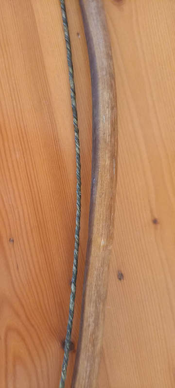 Vintage Bushman bows, quiver with three arrows. NOT Tourist items