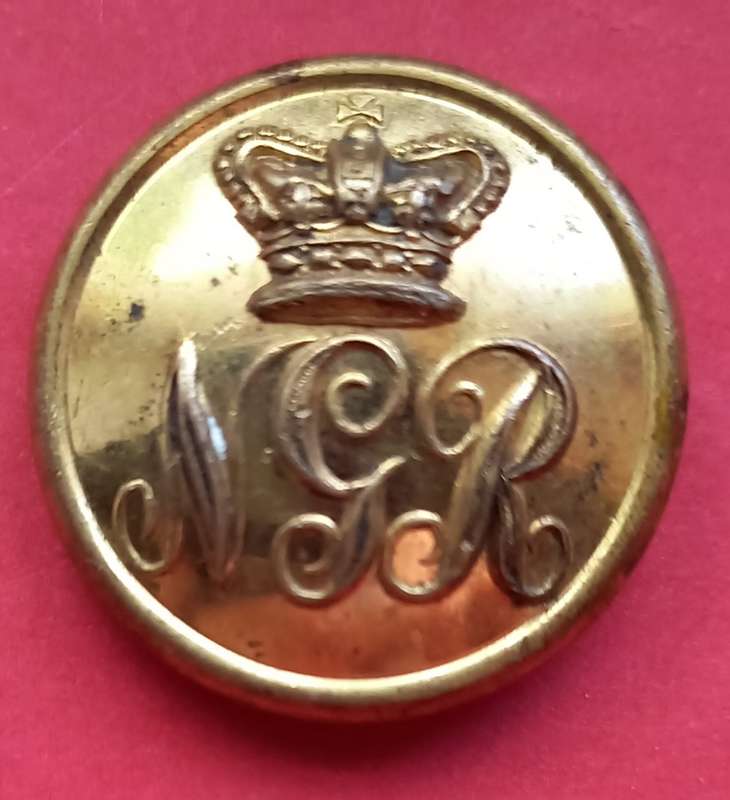 Rare Button Auction.  QVC 24mm GILDED Button Natal Government Railways