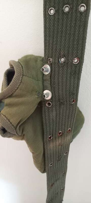 Unknown  Bush War era battlefield pick up web belt with water canteen cover