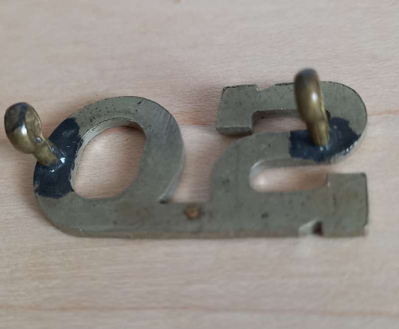 South Africa School Cadets Student Officer  Shoulder title. White metal great condition.