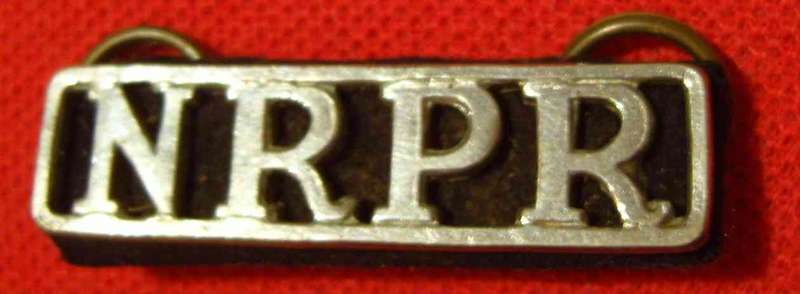 Northern Rhodesia Police Reserve Shoulder Title Chrome