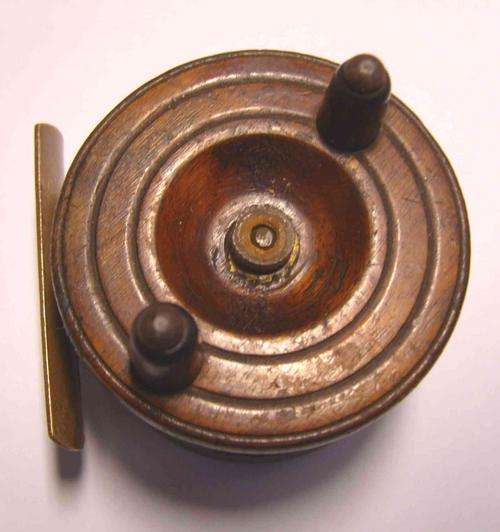 Nottingham type Brass and Wood fishing reel -circa 1920's