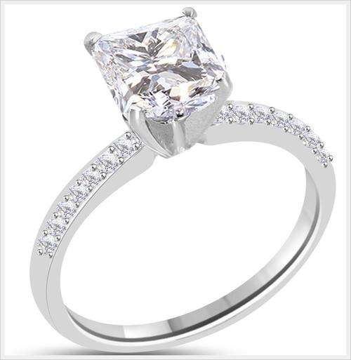 *I.S* EXQUISITE 14K SOLID WHITE GOLD SPARKLING DIAMOND SOLITAIRE RING! 1.320CTS VAL: R83'331.00