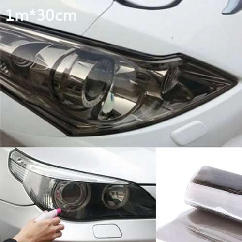 Light Black Taillight Foglight & Headlight Tint Film 30cm x 1M