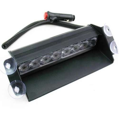 Emergency Strobe Flashing Light - Amber Dashboard/Windscreen 12v Strobe Lights 8 LED