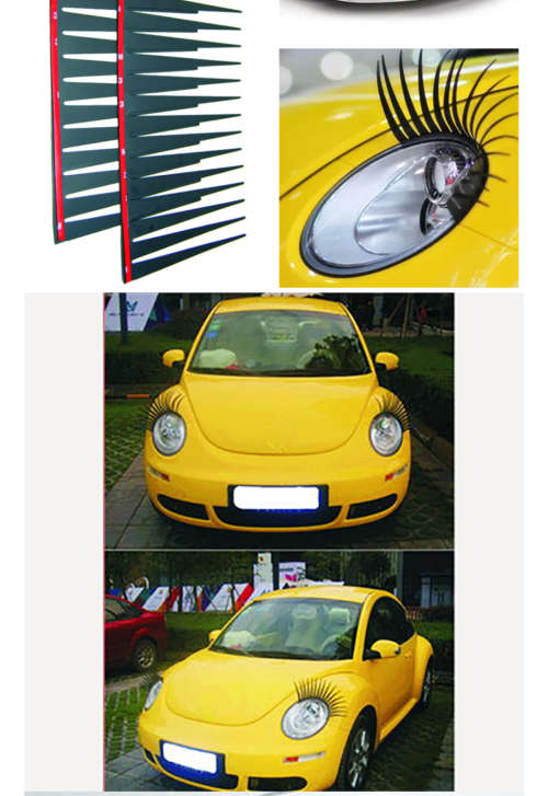 Universal Car Eyelash Set Black