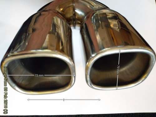 EXHAUST TAIL PIPE  - DOUBLE PIPE