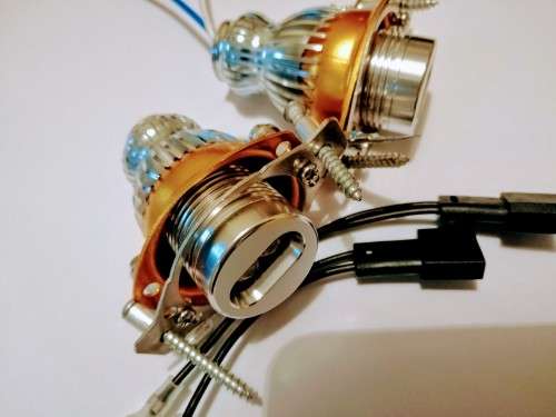 BMW E90 LCI 10W 2LED White LED Angel Eye Ring Bulb Set