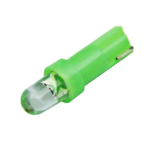 10 PIECES  T5 LED 1 SMD DASH-BOARD WEDGE 12V GREEN