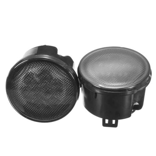 2  x Smoked Amber Front LED Turn Signal Light Assembly For 2007 ~ 2016 Jeep