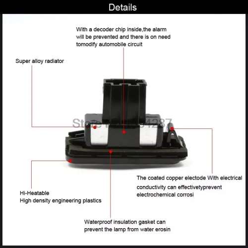 W203 MERCEDES BENZ CANBUS LED NUMBER PLATE Light