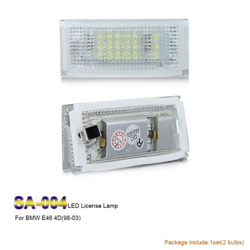 BMW E46 -4D  (98-05) LED NUMBER PLATE LIGHTS