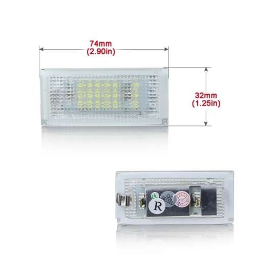 BMW E46 -4D  (98-05) LED NUMBER PLATE LIGHTS