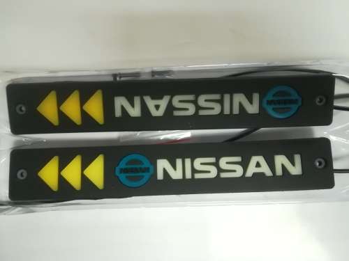 2 in 1 Flexible COB Bumper LED DRL With Amber Turn Indicator - NISSAN