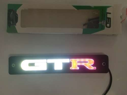 Nissan Gtr Flexible Cob Led Daytime Running Light Drl Grille Emblem