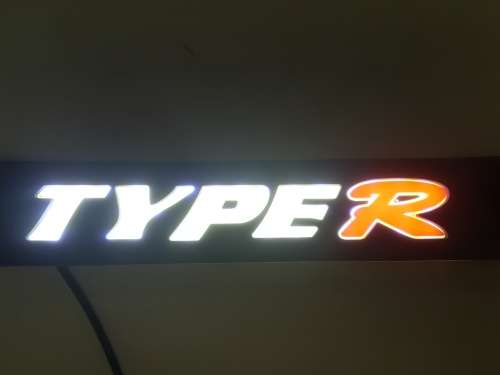 Type R Flexible Cob Led Daytime Running Light Drl Grille Emblem