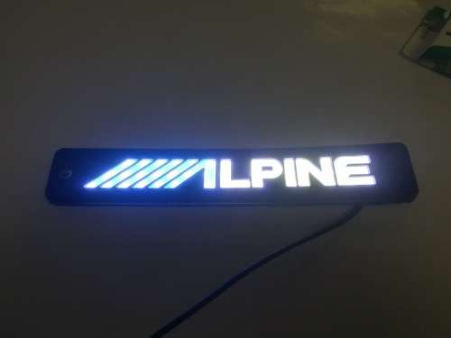 ALPINE Flexible COB LED Daytime Running Light DRL Grille Emblem