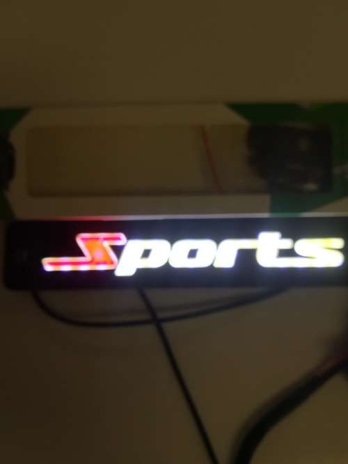 SPORTS Flexible COB LED Daytime Running Light DRL Grille Emblem