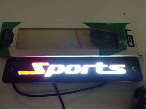 SPORTS Flexible COB LED Daytime Running Light DRL Grille Emblem