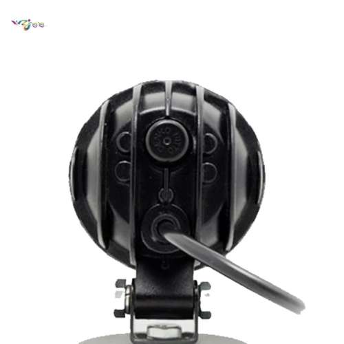 1x Waterproof Motorcycle Strobe Projector 4 LED Headlight With Angel Eye Halo Ring 1800 Lumens