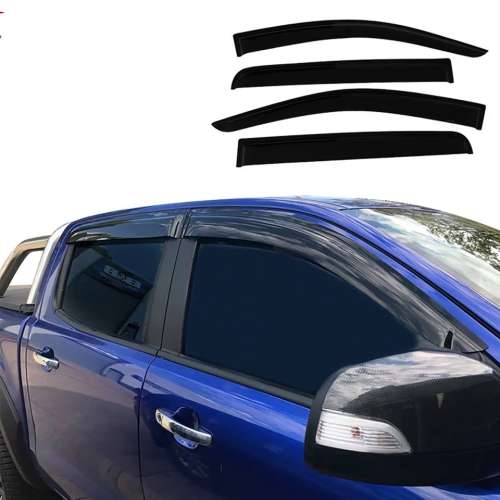 Toyota Hilux 2016 - 2019 Black Windshield Set of 4 (Revo)