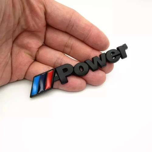 M3 power Motorsport Metal Logo Car Sticker Rear Trunk Emblem Grill Badge for BMW
