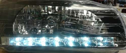 TOYOTA COROLLA 1996-1999 ( 160I/180I/RSI ) AE110 LED DRL HEADLIGHT SET BLACK