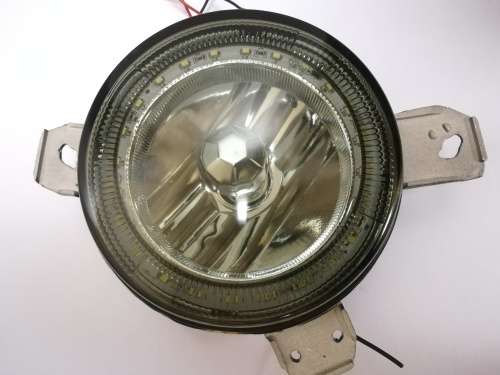 VW Golf Mk1 LED Crystal Smoked Angel Eye Spotlight Set