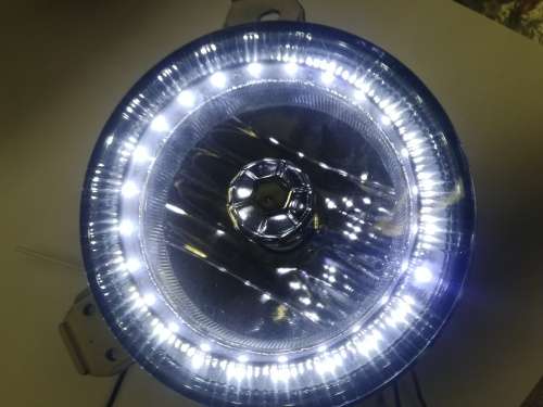 VW Golf Mk1 LED Crystal Smoked Angel Eye Spotlight Set
