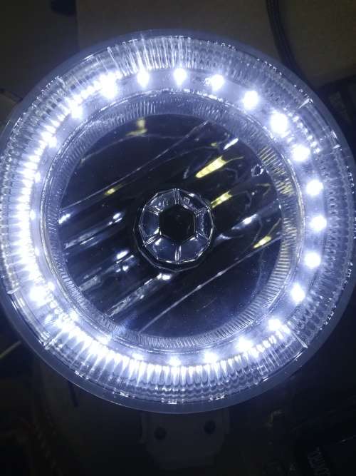 VW Golf 1 LED Crystal Clear Angel Eye Spotlight Set
