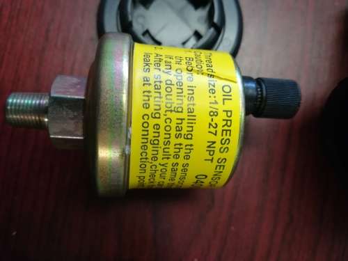 Oil Pressure Gauge ( HK Style) Stepper Led Smoked 2.5" / 60mm