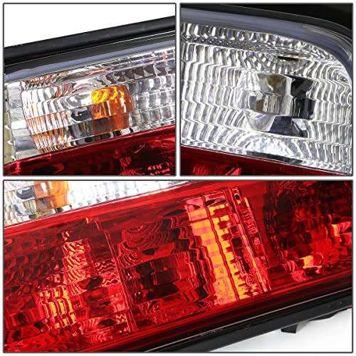 BMW E36 3-Series 4 Door Pair of Chrome Housing Red Taili-Lights