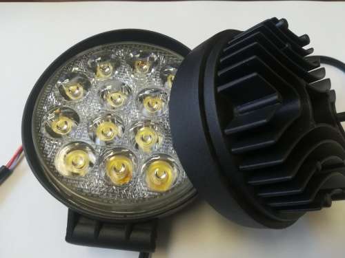 2 x 42W Round LED Spotlights For Offroad ATV UTV Truck